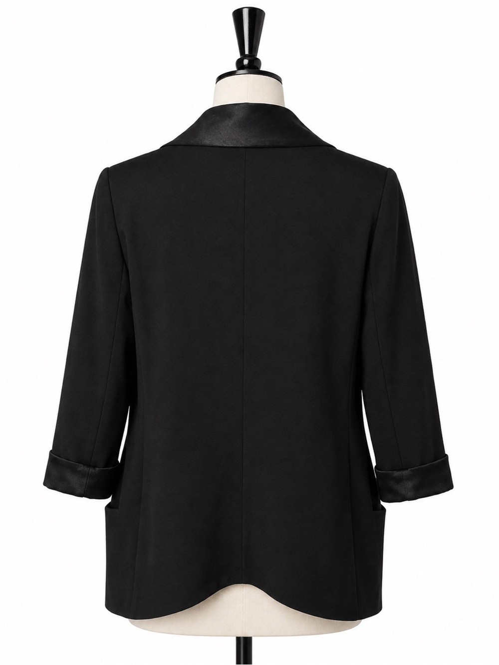 Aritzia Wilfred Chevalier Blazer Black Quiet Luxury Career Interview Silk Size 4 - Picture 2 of 4